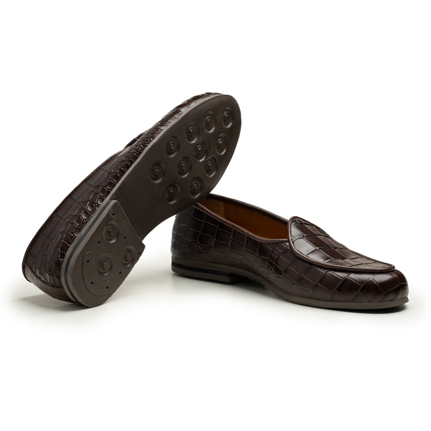 Cairo Croc Brown