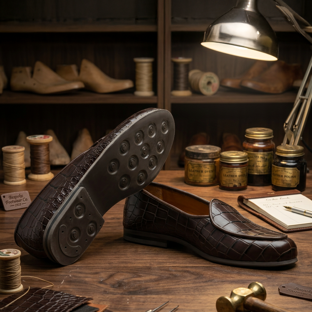 Cairo Croc Brown