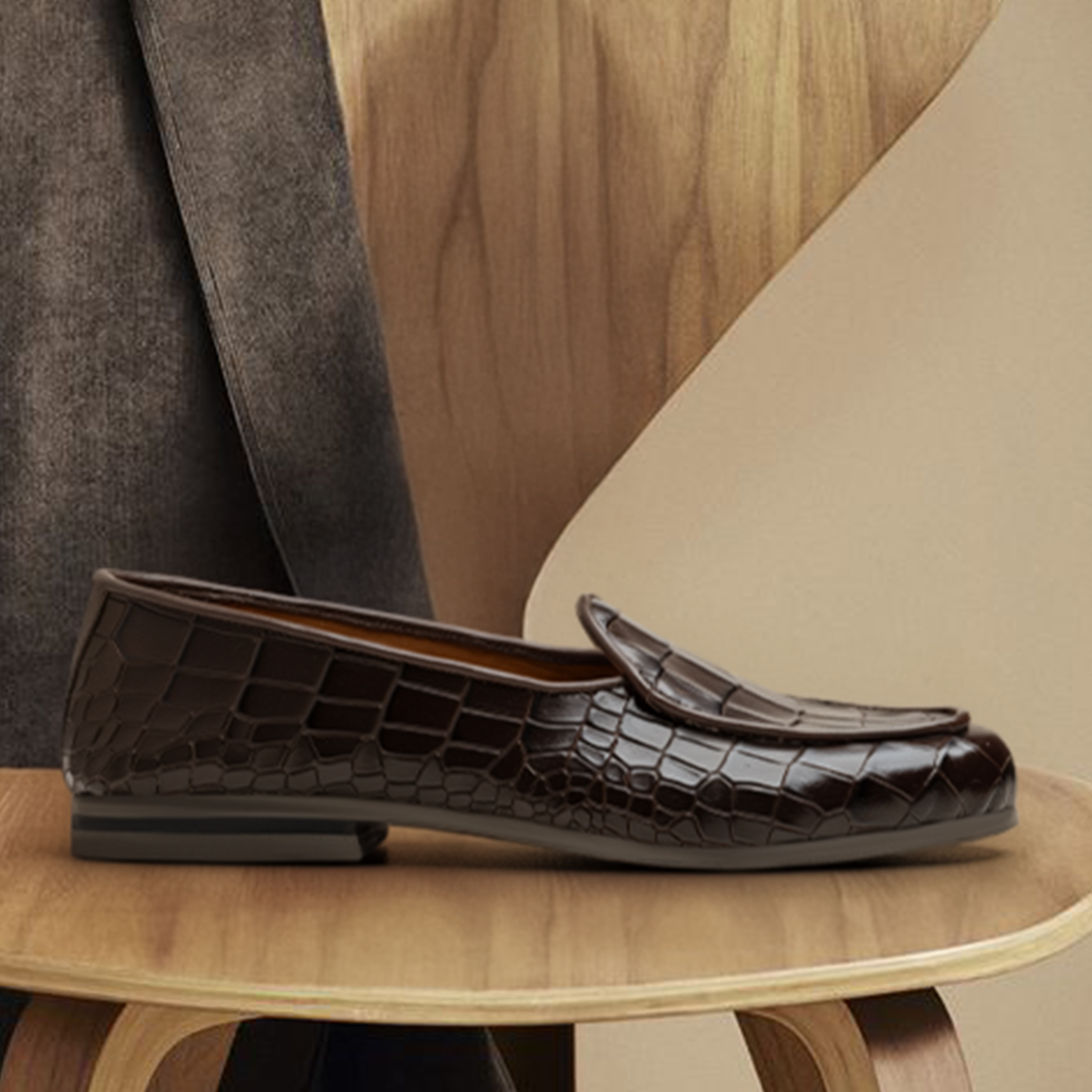 Cairo Croc Brown